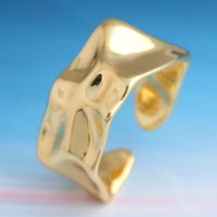 Yiwu Jewelry Wholesale Fashion Golden Irregular Opening Ring sku image 1