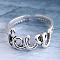 Fashion Vintage Love Personalized Open Ring main image 1