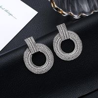 New Fashion Simple Geometric Ring Earrings Wild Metal Plating Circle Earrings main image 5