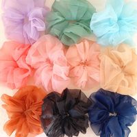 Sweet Super Fairy Crystal Yarn Hair Circle Oversized Korean Gentle Headband Cheap Scrunchies Wholesale main image 3