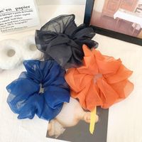 Sweet Super Fairy Crystal Yarn Hair Circle Oversized Korean Gentle Headband Cheap Scrunchies Wholesale main image 5