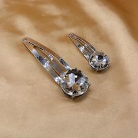 Fashion Big Gem Hair Clip Girl Simple Flash Diamond Bb Clip Wholesale main image 2