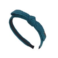 Korean Simple New Hair Accessories Knitted Knitting Bows Thin Edges Toothed Hoops Headbands main image 6