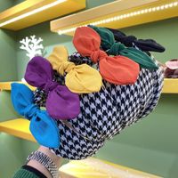 Korean New Simple Hair Accessories Cute Colorful Thin-edged Bow Hair Hoop Wholesale main image 3