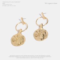 New Product Head Picture Earring Fashion Ring Retro Earrings Gorgeous Alloy Earrings Female main image 2