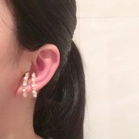 Pearl Ear Bone Clip Earrings Without Ear Holes Retro Ear Clips Elegant Earrings main image 3