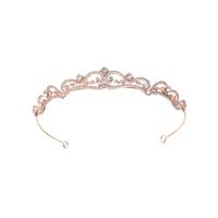 Simple Baroque Bridal Jewelry Vintage Diamond Birthday Cake Party Crown Wedding Headband Headdress main image 6