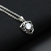 Korean New Hot Sale Diamond Snowflake Snowflake Love Crown Butterfly Eagle Necklace Popular Clavicle Chain Ladies sku image 1