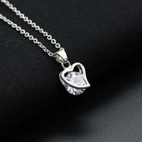 Korean New Hot Sale Diamond Snowflake Snowflake Love Crown Butterfly Eagle Necklace Popular Clavicle Chain Ladies sku image 2