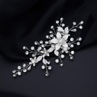 Koreanische Einfache Feen-kopf Bedeckungen, Exquisite Hand Gefertigte Blumen, Seiten Clip, Braut Hochzeits Haars Pange, Alte Hanfu-accessoires sku image 2