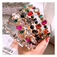 Korean Baroque Full Diamond Bling Nightclub Wild Headband Hairpin Accessories main image 2