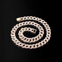 New Necklace Fashion Hiphop Full Diamond Thick Chain Necklace main image 1