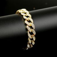 New Necklace Fashion Hiphop Full Diamond Thick Chain Necklace main image 4