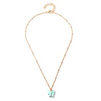 Fashion Women&#39;s Necklace Wholesale Colorful Acrylic Butterfly Necklace Sweet Clavicle Chain Necklace main image 6