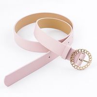 New Personality Round Buckle Belt Women Fashion Casual Decoration Jeans Dress Ladies Belt main image 5