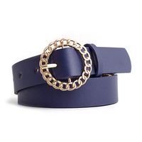 New Personality Round Buckle Belt Women Fashion Casual Decoration Jeans Dress Ladies Belt main image 6
