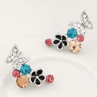 Fashion Jewelry Korean Fashion Sweet Butterfly Dance Flower Earrings Wholesale main image 1
