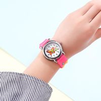 Children's Watch Cute Butterfly Pattern Quartz Watch Color Butterfly Plastic Band Student Watch main image 4