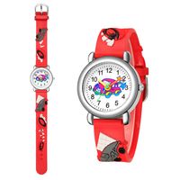 New Children's Watch Cute Colored Car Pattern Quartz Watch Colored Plastic Band Watch main image 3