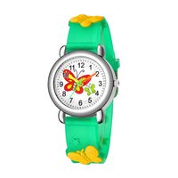 Neue Kinder Uhr Niedliche Schmetterlings Muster Quarzuhr 3d Farbe Schmetterling Plastik Band Studenten Uhr sku image 4