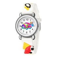 New Children's Watch Cute Colored Car Pattern Quartz Watch Colored Plastic Band Watch sku image 1