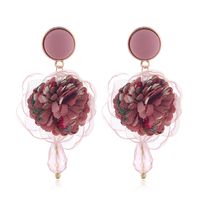 Korean Fashion Sweet Simple Rose Drop Earrings Fahsion Jewelry Wholesale main image 6