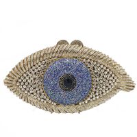 New Fashion Dinner Bag Eyes Diamond Party Bag Devil's Eye Rhinestone Clutch main image 1