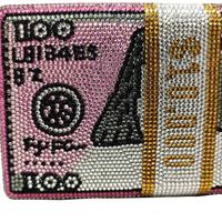 Fashion Women's Bag New Fashion Flat Diamond Pink Dollar Bag Dollar Clutch Bag Banquet Bag main image 4