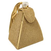 Fashion Women's Bag New Dinner Bag Pyramid Shape Women Bag Rhinestone Handbag main image 1
