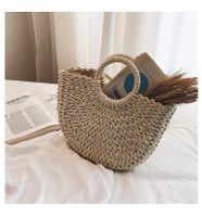 New Fashion Woven Bag Vacation Travel Bag Ladies Beach Bag Hand Ladle Shoulder Messenger Bag main image 5