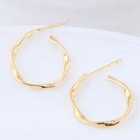 Fashion Jewelry Exquisite Korean Fashion Sweet Ol Simple Circle Earrings sku image 1