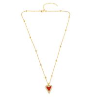 Personalized Sweater Chain Fashion Jewelry Necklace Retro Love Peach Heart Pendant Necklace Wholesales Fashion main image 6