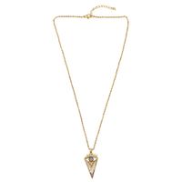 Européen Et Américain De Mode Micro Inlay Couleur Zircon Collier Simple De Femmes Tous-match Pendentif Oeil De Diable Collier Ornement Nkq17 main image 5