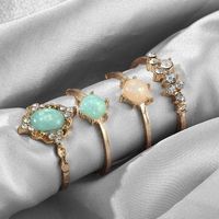 New Colorful Diamond Ring Set Of 4 Colorful Candy Ring Sets main image 3