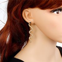 Retro Snake Earrings Korea Earrings Ancient Silver Cobra Earrings Alloy Earrings main image 6