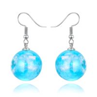 Jewelry Earrings Blue Sky White Cloud Ball Earrings Korea New Starry Bird Earrings Resin main image 1