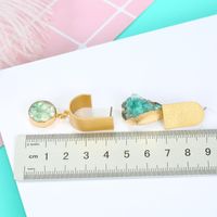 Jewelry Earrings Imitation Natural Stone Earrings Stone Earrings Water Drop Mineral Resin Earrings main image 5