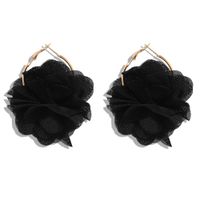 Korea New Fashion Hard Yarn Flower Earrings Exquisite Ear Jewelry Wholesale sku image 5