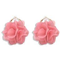 Korea New Fashion Hard Yarn Flower Earrings Exquisite Ear Jewelry Wholesale sku image 6