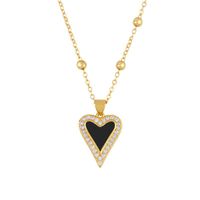 Personalized Sweater Chain Fashion Jewelry Necklace Retro Love Peach Heart Pendant Necklace Wholesales Fashion sku image 2