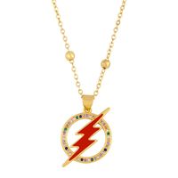 Nuevos Accesorios Colgante Collar Creative Lightning Diamond Necklace sku image 1