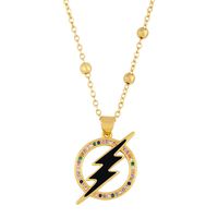 Nuevos Accesorios Colgante Collar Creative Lightning Diamond Necklace sku image 2