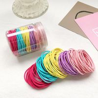 100 Hair Ropes Korean Color Macaron Rubber Band Seamless Headband sku image 4