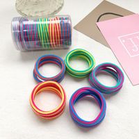 100 Hair Ropes Korean Color Macaron Rubber Band Seamless Headband sku image 2