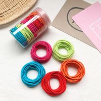 100 Hair Ropes Korean Color Macaron Rubber Band Seamless Headband sku image 7