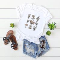 Women's Short Sleeve Printing Casual Fashion Letter main image 1