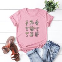 Women's Short Sleeve Printing Casual Fashion Letter main image 4