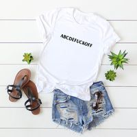 Women's Short Sleeve Printing Casual Fashion Letter main image 3