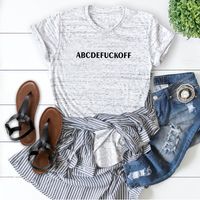 Women's Short Sleeve Printing Casual Fashion Letter main image 6