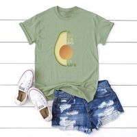 Women's Short Sleeve Printing Casual Fashion Fruit main image 4